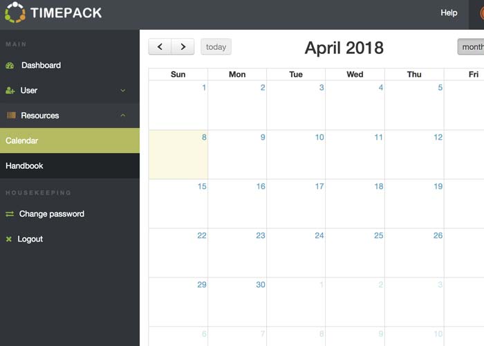 Timepack - Calendar